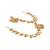 Gold plated kundan polki earrings with earchains