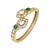 Green stones gold plated kundan polki bracelet