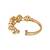 Gold plated kundan polki bracelet