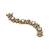 Gold plated kundan polki heavy segmented bracelet