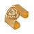 Gold plated meenakari cuff bracelet