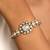 Gold plated kundan polki bracelet