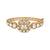 Gold plated kundan polki bracelet