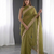 Jimichoo jacquard embellished sequinned wedding wear saree