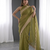 Jimichoo jacquard embellished sequinned wedding wear saree
