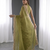 Jimichoo jacquard embellished sequinned wedding wear saree