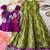 Festivewear perrot viscose tissue embroidered lace gown with maggam work koti