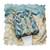 Teal blue organza banarasi handwork suit set with dupatta