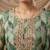 Green organza banarasi handwork suit set with dupatta