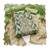 Green organza banarasi handwork suit set with dupatta