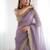 Jimichoo jacquard embellished sequinned wedding wear saree