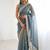 Jimichoo jacquard embellished sequinned wedding wear saree