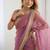 Jimichoo jacquard embellished sequinned wedding wear saree