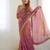 Jimichoo jacquard embellished sequinned wedding wear saree