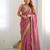 Jimichoo jacquard embellished sequinned wedding wear saree