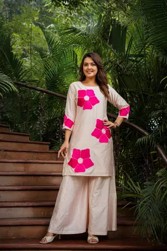 Silk-Blend Palazzo Set