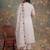 white cotton thared work sequins work have a linin kurta pant dupatta set