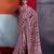 Multi-colour cotton crepe geometrical printed saree