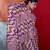 Multi-colour cotton crepe geometrical printed saree