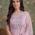 pink mull chanderi have a lining pleated kurta dupatta pant set