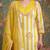 lime green cotton plus straight kurta pant dupatta set