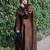 Brown chanderi embroidered kurta-sets