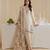 Cream crepe embroidered kurta-sets