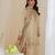 Cream crepe embroidered kurta-sets