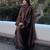 Brown chanderi embroidered kurta-sets