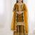 Girls yellow fendy silk embroidered kurta with plazzo and dupatta set