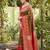 Brown prined casual wear saree with blouse