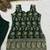 Green blooming faux georgette embroidered sharara suit set with dupatta