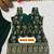 Green blooming faux georgette embroidered sharara suit set with dupatta