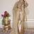Gold fendy sequin embroidered salwar suit set with dupatta