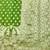 Green zari woven silk blend traditional saree with blouse piece