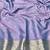 Purple zari woven banarasi silk blend traditional saree with blouse piece