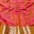 Orange zari woven banarasi silk blend traditional saree with blouse piece