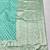 Blue zari woven banarasi silk blend traditional saree with blouse piece
