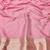 Pink zari woven banarasi silk blend traditional saree with blouse piece