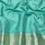 Blue zari woven banarasi silk blend traditional saree with blouse piece