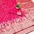 Rani zari woven banarasi silk blend traditional saree with blouse piece