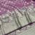 Wine zari woven banarasi silk blend traditional saree with blouse piece