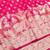 Rani zari woven banarasi silk blend traditional saree with blouse piece