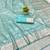 Blue zari woven banarasi silk blend traditional saree with blouse piece