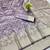 Purple zari woven banarasi silk blend traditional saree with blouse piece