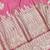 Pink zari woven banarasi silk blend traditional saree with blouse piece