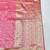 Pink zari woven banarasi silk blend traditional saree with blouse piece