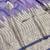 Purple zari woven banarasi silk blend traditional saree with blouse piece