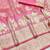 Pink zari woven banarasi silk blend traditional saree with blouse piece