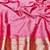 Pink zari woven banarasi silk blend traditional saree with blouse piece